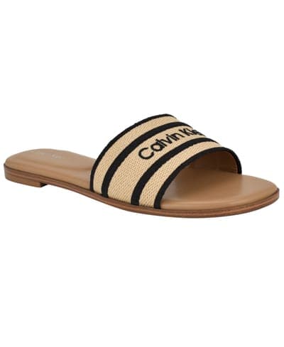 Women's Kendell Logo Band Flat Slip-On Sandals 1