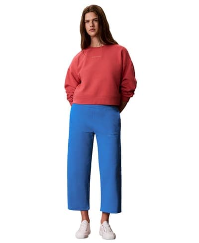 Women's Cropped Wide-Leg Sweatpants 1