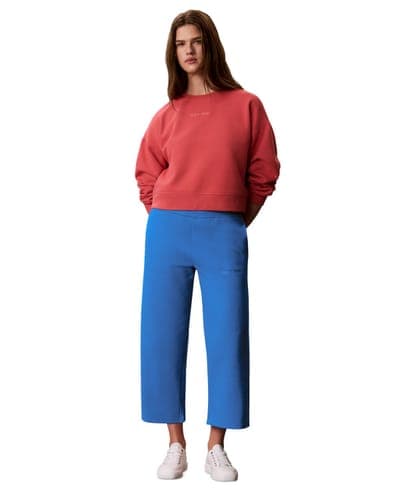 Women's Cropped Wide-Leg Sweatpants 3