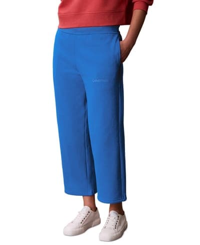 Women's Cropped Wide-Leg Sweatpants 2