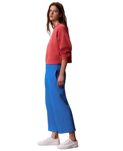 Women's Cropped Wide-Leg Sweatpants 4