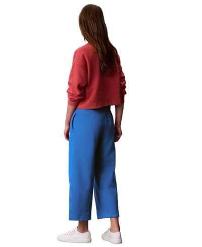 Women's Cropped Wide-Leg Sweatpants 6