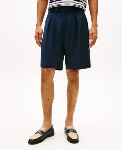 Men's 10" Summer Wool Regular-Fit Dress Shorts 1