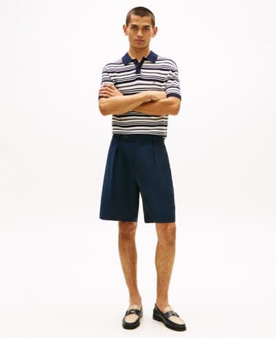 Men's 10" Summer Wool Regular-Fit Dress Shorts 2