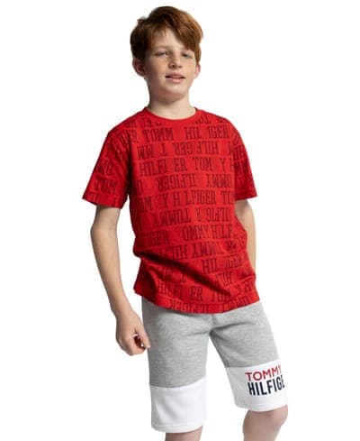 Boys' 8-20 Tommy Pull-On Color-Block Shorts 1