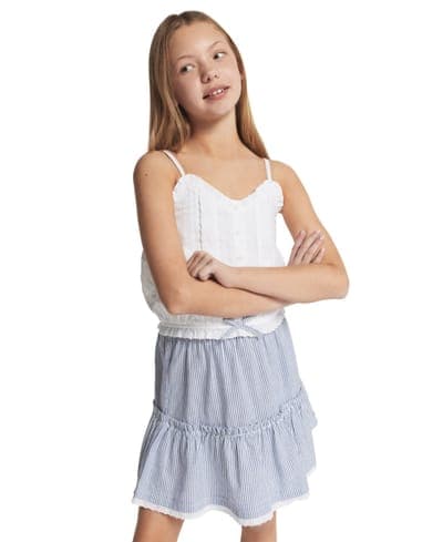 Girls' 7-16 Ithica Stripe Tiered Skirt 2