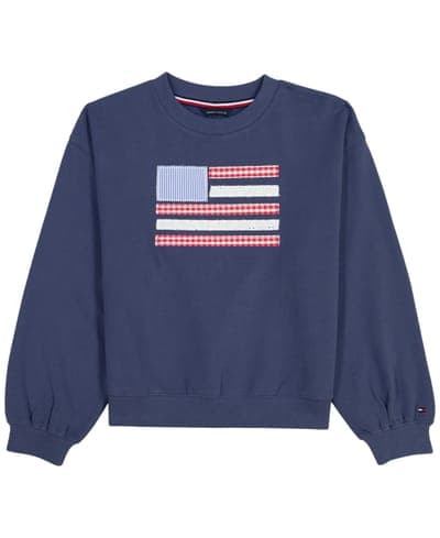 Girls' 7-16 Embroidered Long-Sleeve Sweatshirt 5