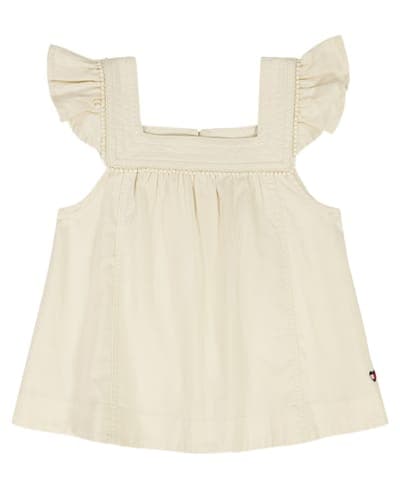 Girls' 7-16 Twill Ruffle-Sleeve Top 4