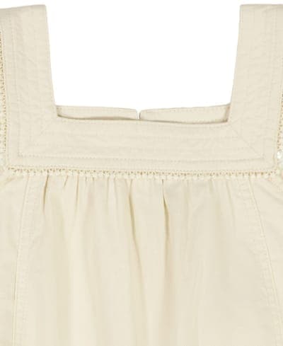 Girls' 7-16 Twill Ruffle-Sleeve Top 6
