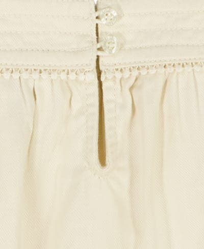 Girls' 7-16 Twill Ruffle-Sleeve Top 8