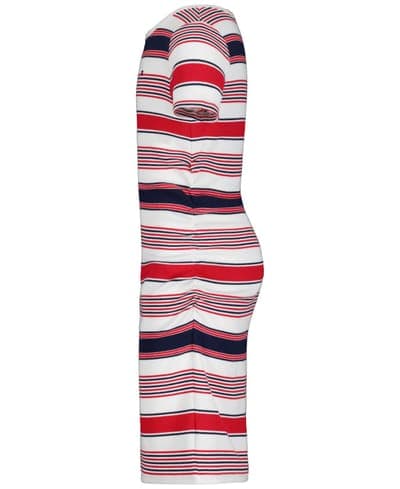 Girls' 7-16 Striped Ribbed Short-Sleeve Dress 3