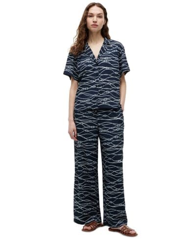 Women's Printed Pull-On Pants 1
