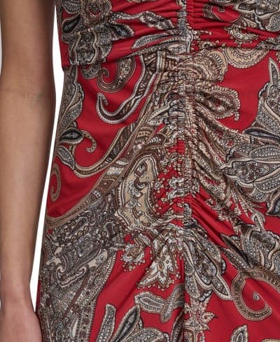 Women's V-Neck Printed Dress 4