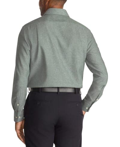 Mens Regular Fit Linen Dress Shirt 2