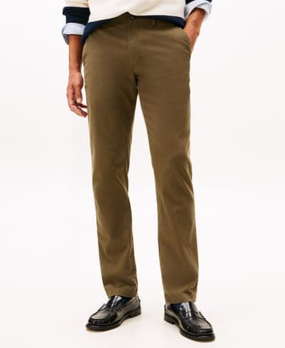Men's Denton Straight-Fit Yarn Dye Structure Chino Pants 1