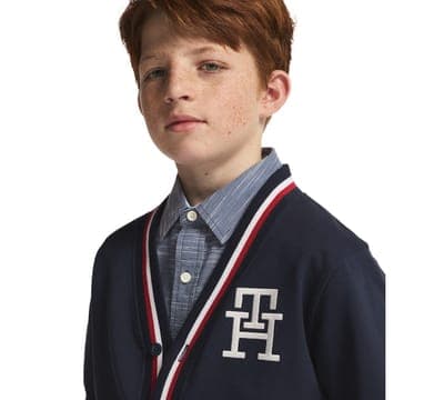 Boys' 8-20 Minimal V-Neck Cardigan 3