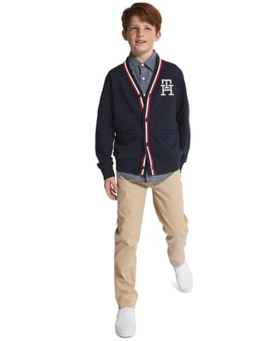 Boys' 8-20 Minimal V-Neck Cardigan 2