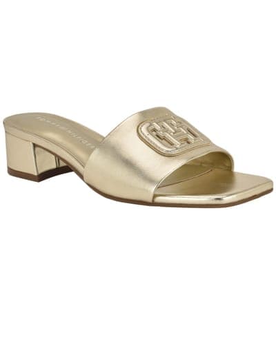 Women's Penni Logo Block Heel Slip-On Sandals 1