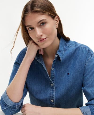 Women's Boxy-Fit Denim Shirt 3