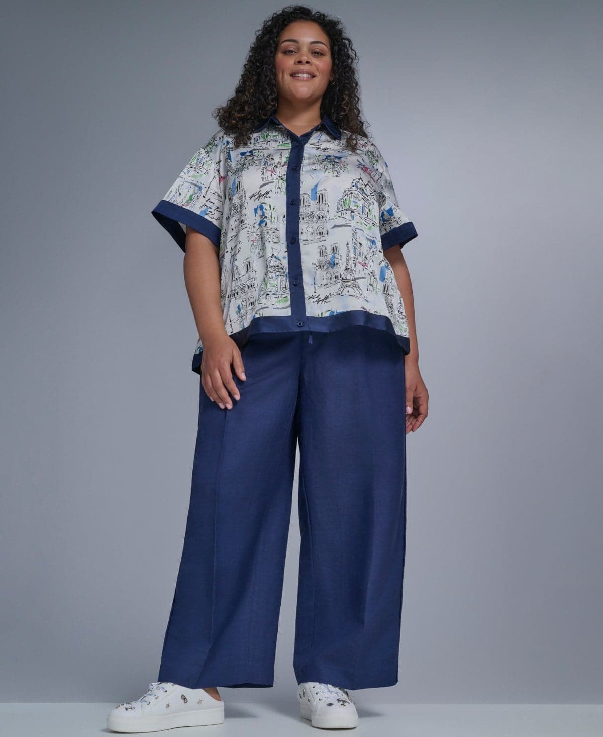 Plus Size Mid-Rise Pull-On Pants