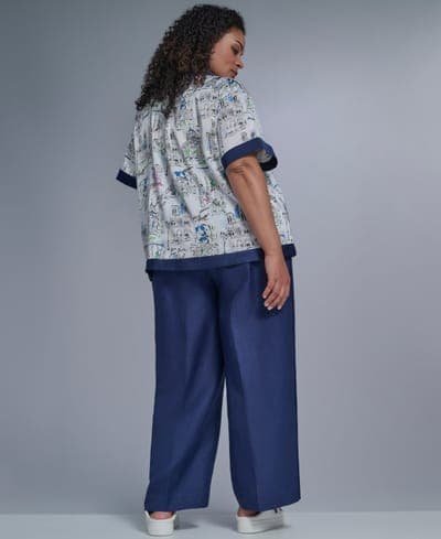 Plus Size Mid-Rise Pull-On Pants 7