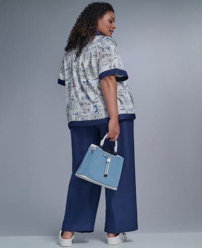 Plus Size Mid-Rise Pull-On Pants 8