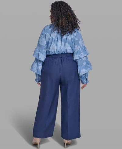Plus Size Mid-Rise Pull-On Pants 9