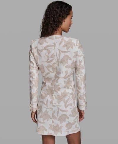 Women's Floral Printed Cropped Woven Jacket 3