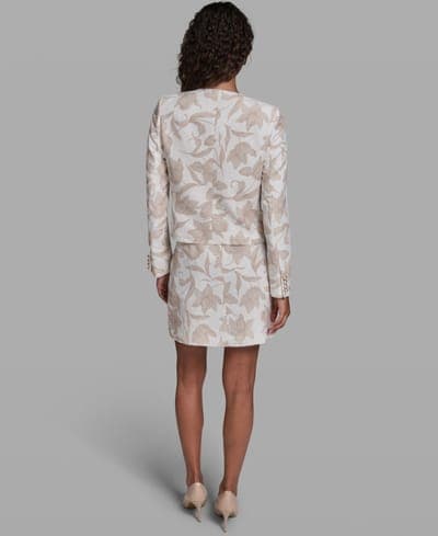 Women's Floral Printed Cropped Woven Jacket 4