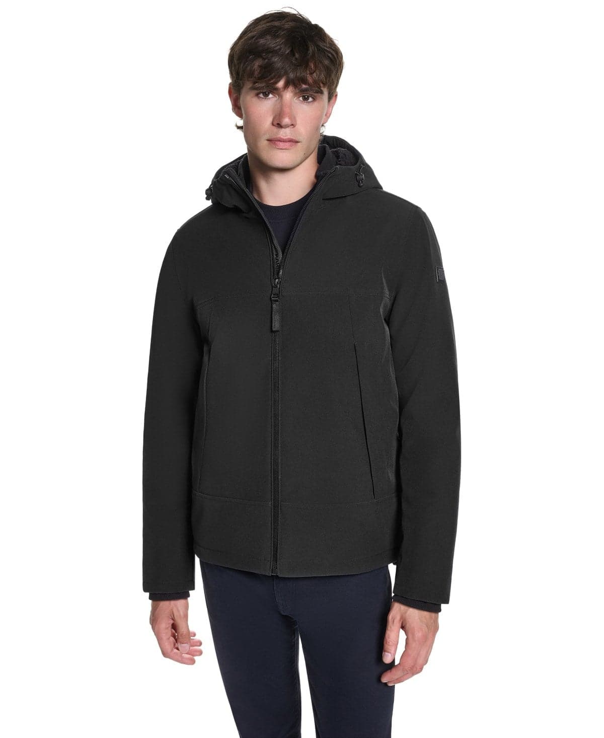 Men's Sherpa-Lined Hooded Softshell Jacket