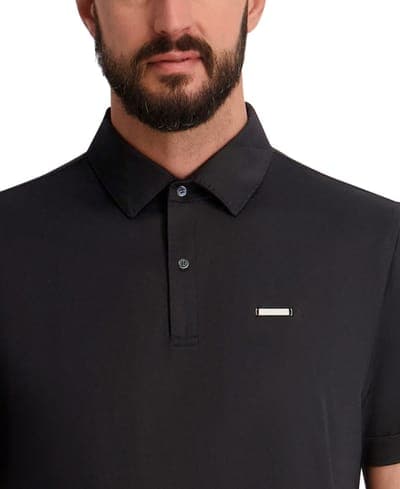 Men's Regular-Fit Short-Sleeve Spread Collar Polo Shirt 3