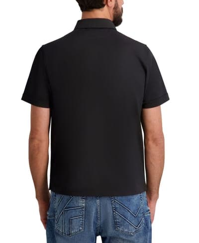 Men's Regular-Fit Short-Sleeve Spread Collar Polo Shirt 4
