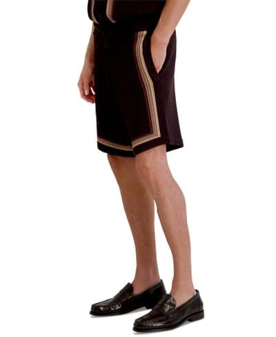 Men's Open Weave Crochet Pull-On Shorts 3