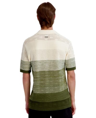 Men's Short-Sleeve Johnny Collar Polo Shirt 3