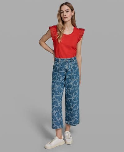 Petite Mid-Rise Ankle Jeans 1
