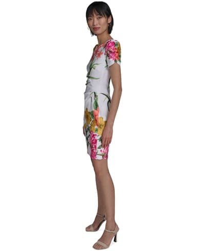Women's Printed Puff-Sleeve Dress 2