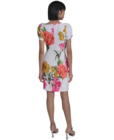 Women's Printed Puff-Sleeve Dress 4