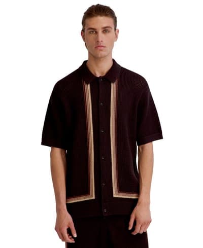 Men's Regular-Fit Short-Sleeve Spread Collar Shirt 1