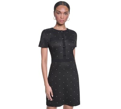 Women's Mini Polka Dot Sheath Short Dress 3