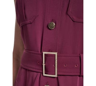 Women's Mock-Neck Shirt Dress 5