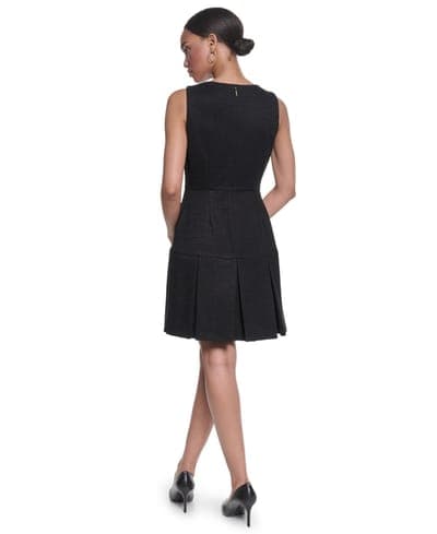 Women's Knit Tweed Shift Dress 5
