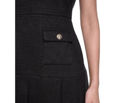 Women's Knit Tweed Shift Dress 4
