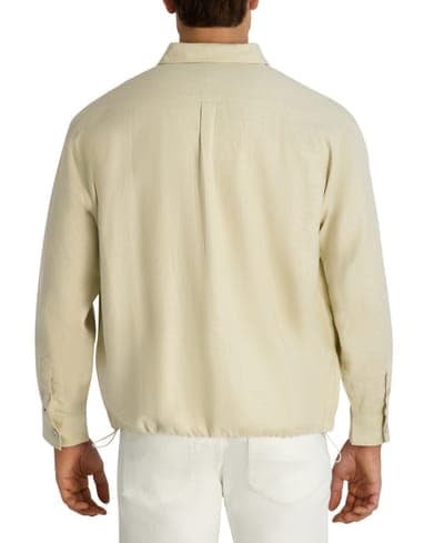Men's Relaxed-Fit Linen-Blend Shirt Jacket 5