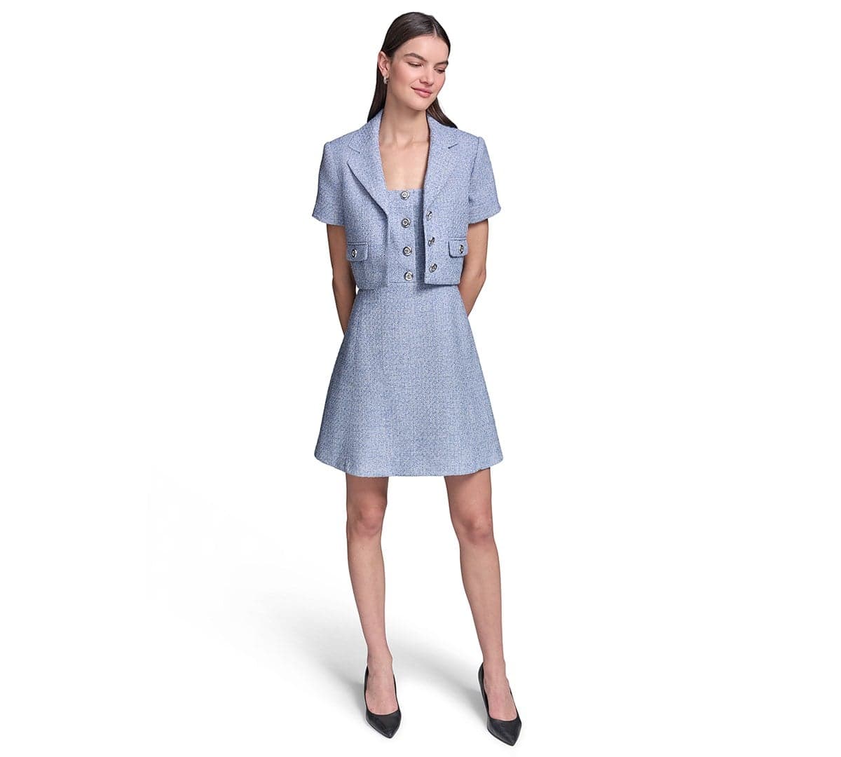 Women's Cropped Tweed Jacket