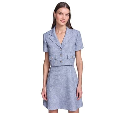 Women's Cropped Tweed Jacket 3