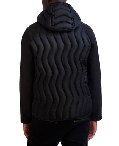 Men's Mixed Media Mid-Weight Puffer Jacket 2