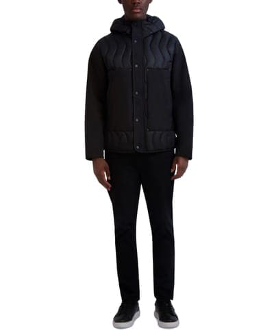 Men's Mixed Media Mid-Weight Puffer Jacket 5