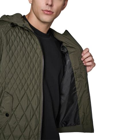 Men's Diamond Quilted Bomber Jacket 4