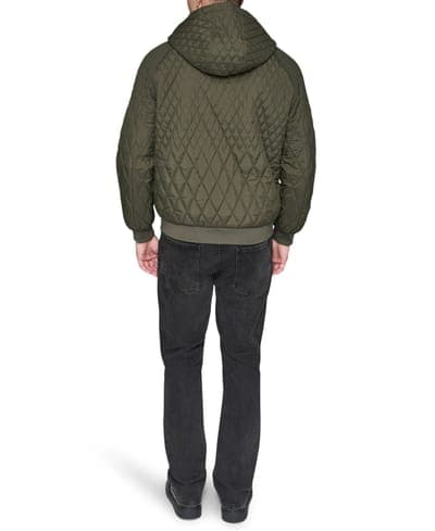 Men's Diamond Quilted Bomber Jacket 5