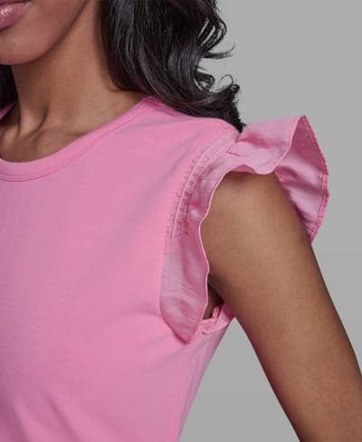 Women's Scallop Trim Boat Neck Top 6